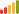 A red, yellow, and green triangle representing the audio level.